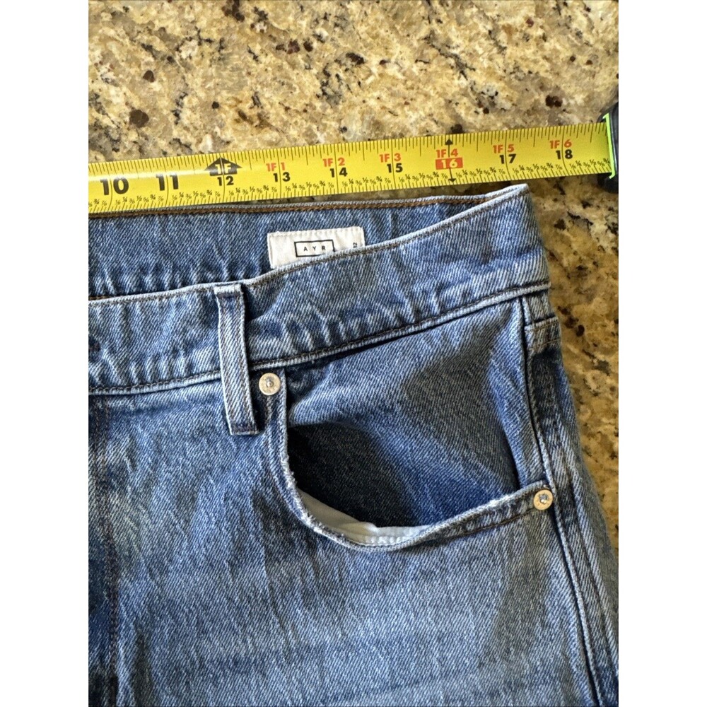 AYR‎ The Knockout Barrel Leg Jeans Size 32 High Rise Made in LA - Picture 9 of 12